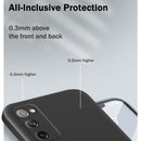 For Samsung Galaxy S20 FE Solid Color Imitation Liquid Silicone Straight Edge Dropproof Full Coverage Protective Case(White)
