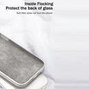 For Samsung Galaxy S21+ 5G Solid Color Imitation Liquid Silicone Straight Edge Dropproof Full Coverage Protective Case(Purple)