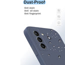 For Samsung Galaxy S21+ 5G Solid Color Imitation Liquid Silicone Straight Edge Dropproof Full Coverage Protective Case(Black)