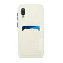 For Samsung Galaxy A02 Card Slot Design Shockproof TPU Protective Case(White)