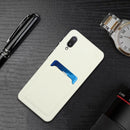 For Samsung Galaxy A02 Card Slot Design Shockproof TPU Protective Case(White)