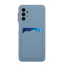 For Samsung Galaxy A32 4G Card Slot Design Shockproof TPU Protective Case(Gray)