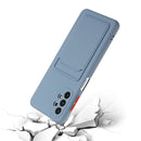 For Samsung Galaxy A32 5G Card Slot Design Shockproof TPU Protective Case(Gray)