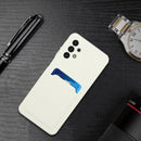 For Samsung Galaxy A32 5G Card Slot Design Shockproof TPU Protective Case(White)