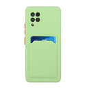 For Samsung Galaxy A42 5G Card Slot Design Shockproof TPU Protective Case(Green)