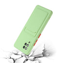 For Samsung Galaxy A42 5G Card Slot Design Shockproof TPU Protective Case(Green)