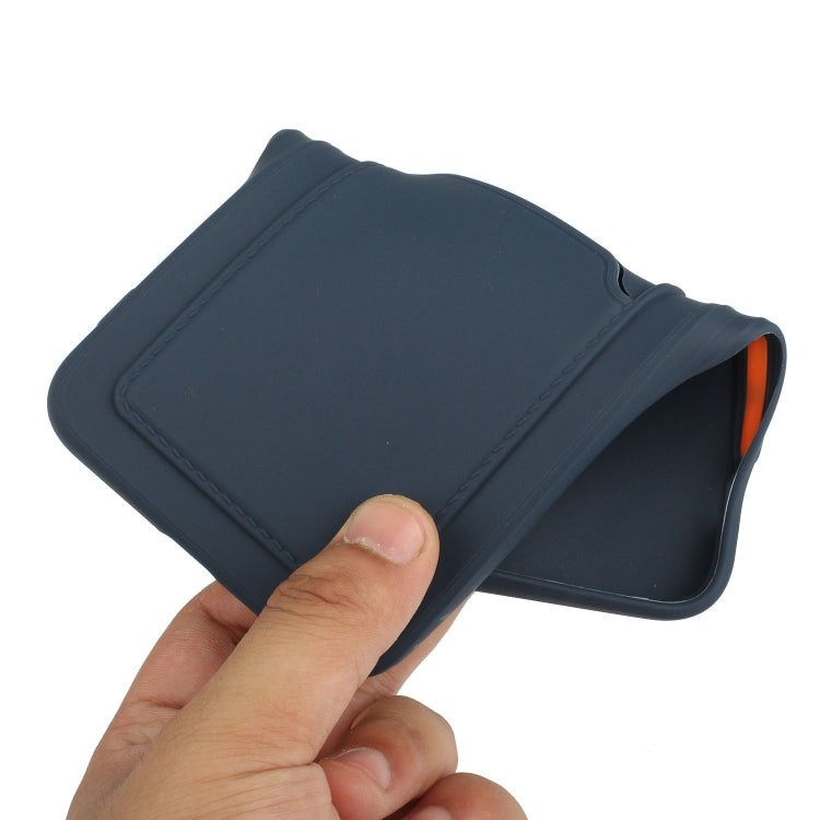 For Samsung Galaxy S20 FE Card Slot Design Shockproof TPU Protective Case(Dark Blue)