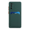 For Samsung Galaxy S20 FE Card Slot Design Shockproof TPU Protective Case(Dark Green)