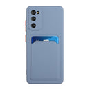 For Samsung Galaxy S20 FE Card Slot Design Shockproof TPU Protective Case(Gray)