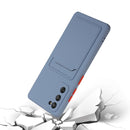 For Samsung Galaxy S20 FE Card Slot Design Shockproof TPU Protective Case(Gray)