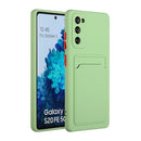For Samsung Galaxy S20 FE Card Slot Design Shockproof TPU Protective Case(Green)