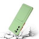 For Samsung Galaxy S20 FE Card Slot Design Shockproof TPU Protective Case(Green)