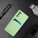 For Samsung Galaxy S20 FE Card Slot Design Shockproof TPU Protective Case(Green)