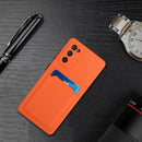 For Samsung Galaxy S20 FE Card Slot Design Shockproof TPU Protective Case(Orange)