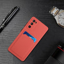 For Samsung Galaxy S20 FE Card Slot Design Shockproof TPU Protective Case(Plum Red)