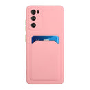 For Samsung Galaxy S20 FE Card Slot Design Shockproof TPU Protective Case(Pink)