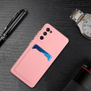 For Samsung Galaxy S20 FE Card Slot Design Shockproof TPU Protective Case(Pink)