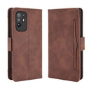 For OPPO A94 5G / Reno5Z 5G / F19 Pro+ 5G Skin Feel Calf Pattern Horizontal Flip Leather Case with Holder & Card Slots & Photo Frame(Brown)