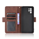 For OPPO A94 5G / Reno5Z 5G / F19 Pro+ 5G Skin Feel Calf Pattern Horizontal Flip Leather Case with Holder & Card Slots & Photo Frame(Brown)