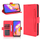 For OPPO A94 5G / Reno5Z 5G / F19 Pro+ 5G Skin Feel Calf Pattern Horizontal Flip Leather Case with Holder & Card Slots & Photo Frame(Red)