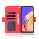 For OPPO A94 5G / Reno5Z 5G / F19 Pro+ 5G Skin Feel Calf Pattern Horizontal Flip Leather Case with Holder & Card Slots & Photo Frame(Red)