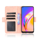 For OPPO A94 5G / Reno5Z 5G / F19 Pro+ 5G Skin Feel Calf Pattern Horizontal Flip Leather Case with Holder & Card Slots & Photo Frame(Pink)