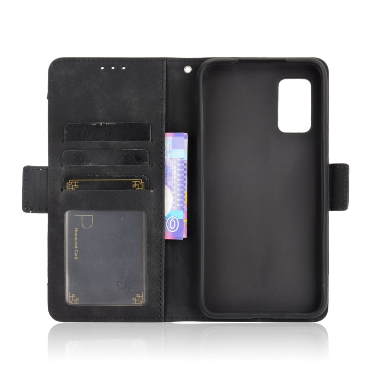 For Rakuten BIG S Skin Feel Calf Pattern Horizontal Flip Leather Case with Holder & Card Slots & Photo Frame(Black)