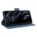 For Rakuten BIG S Skin Feel Calf Pattern Horizontal Flip Leather Case with Holder & Card Slots & Photo Frame(Blue)