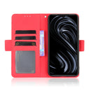 For Rakuten BIG S Skin Feel Calf Pattern Horizontal Flip Leather Case with Holder & Card Slots & Photo Frame(Red)