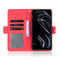 For Rakuten BIG S Skin Feel Calf Pattern Horizontal Flip Leather Case with Holder & Card Slots & Photo Frame(Red)