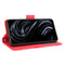 For Rakuten BIG S Skin Feel Calf Pattern Horizontal Flip Leather Case with Holder & Card Slots & Photo Frame(Red)