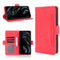 For Rakuten BIG S Skin Feel Calf Pattern Horizontal Flip Leather Case with Holder & Card Slots & Photo Frame(Red)