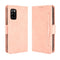 For Rakuten BIG S Skin Feel Calf Pattern Horizontal Flip Leather Case with Holder & Card Slots & Photo Frame(Pink)