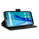 For Oukitel C23 Pro Skin Feel Calf Pattern Horizontal Flip Leather Case with Holder & Card Slots & Photo Frame(Black)