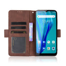 For Oukitel C23 Pro Skin Feel Calf Pattern Horizontal Flip Leather Case with Holder & Card Slots & Photo Frame(Brown)