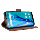 For Oukitel C23 Pro Skin Feel Calf Pattern Horizontal Flip Leather Case with Holder & Card Slots & Photo Frame(Brown)