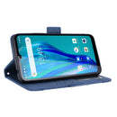 For Oukitel C23 Pro Skin Feel Calf Pattern Horizontal Flip Leather Case with Holder & Card Slots & Photo Frame(Blue)