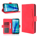 For Oukitel C23 Pro Skin Feel Calf Pattern Horizontal Flip Leather Case with Holder & Card Slots & Photo Frame(Red)