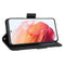 For Samsung Galaxy S21 FE Skin Feel Calf Pattern Horizontal Flip Leather Case with Holder & Card Slots & Photo Frame(Black)