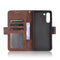 For Samsung Galaxy S21 FE Skin Feel Calf Pattern Horizontal Flip Leather Case with Holder & Card Slots & Photo Frame(Brown)