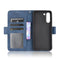 For Samsung Galaxy S21 FE Skin Feel Calf Pattern Horizontal Flip Leather Case with Holder & Card Slots & Photo Frame(Blue)