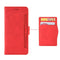 For Samsung Galaxy S21 FE Skin Feel Calf Pattern Horizontal Flip Leather Case with Holder & Card Slots & Photo Frame(Red)