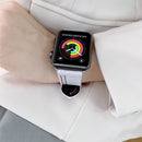 Three Lines Canvas Watch Band For Apple Watch Ultra 49mm / Series 8&7 45mm / SE 2&6&SE&5&4 44mm / 3&2&1 42mm(Black)