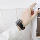 Three Lines Canvas Watch Band For Apple Watch Ultra 49mm / Series 8&7 45mm / SE 2&6&SE&5&4 44mm / 3&2&1 42mm(Green)