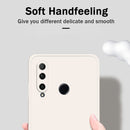 For Honor 20i Solid Color Imitation Liquid Silicone Straight Edge Dropproof Full Coverage Protective Case(Sky Blue)