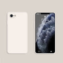 Solid Color Imitation Liquid Silicone Straight Edge Dropproof Full Coverage Protective Case For iPhone SE 2022 / SE 2020 / 8 / 7(White)