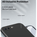 Solid Color Imitation Liquid Silicone Straight Edge Dropproof Full Coverage Protective Case For iPhone 8 Plus / 7 Plus(Dark Green)