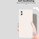 Solid Color Imitation Liquid Silicone Straight Edge Dropproof Full Coverage Protective Case For iPhone X / XS(Purple)