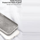 Solid Color Imitation Liquid Silicone Straight Edge Dropproof Full Coverage Protective Case For iPhone X / XS(Blue)