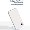 Solid Color Imitation Liquid Silicone Straight Edge Dropproof Full Coverage Protective Case For iPhone XR(White)